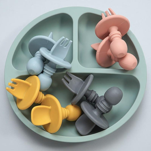 CuttieSpoon™ | Cuillère et fourchette pour bébé | Maman - Plaisirs de bebe