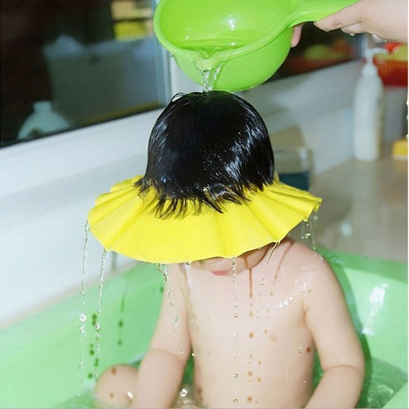 Visière chapeau pour douche bébé I ShampooCap™ - Plaisirs de bebe